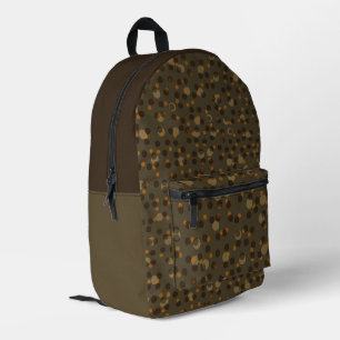 Sac À Dos Imprimé Retro Mocha Latte 1970s Bubble Dream
