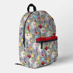 Sac À Dos Imprimé Retro Poker