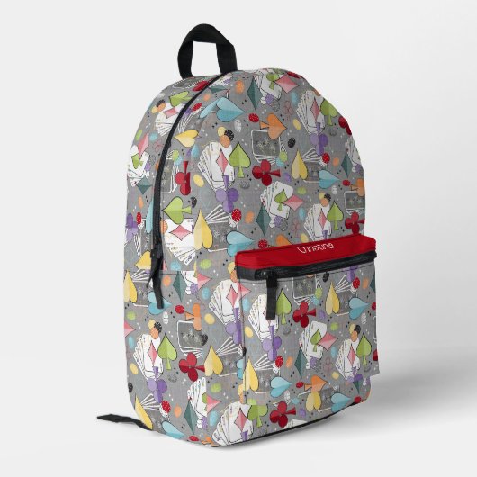 Sac À Dos Imprimé Retro Poker (Coin arrière gauche)