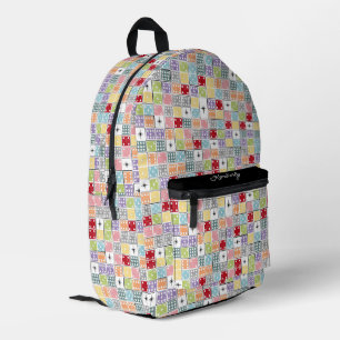 Sac À Dos Imprimé Retro Starburst Dominoes