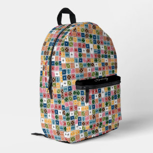 Sac À Dos Imprimé Retro Starburst Dominoes