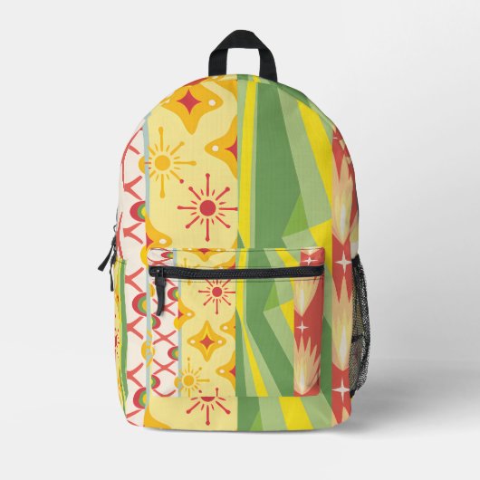 Sac À Dos Imprimé Retro Sunshine Patterns – Bold Colorful (Recto)