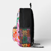 Sac À Dos Imprimé Retro Super Floral Personnalisé Moderne Fille (Droite)
