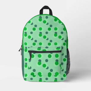 Sac À Dos Imprimé Rêve de menthe verte rétro avec des cercles du mil