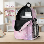 Sac À Dos Imprimé Rêves de papillon rose pétillant