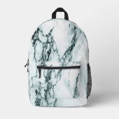 Sac À Dos Imprimé Revêtement de marbre vert (Recto)