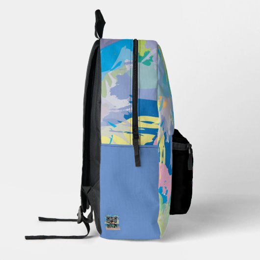 Sac À Dos Imprimé Robot cool Hello+CTRL Style technique (Gauche)