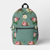 Sac À Dos Imprimé Rose (Recto)