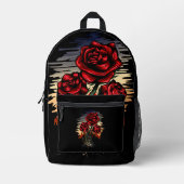 Sac À Dos Imprimé Rose émergent (Recto)