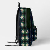 Sac À Dos Imprimé Rose Et Buds Abstraits Personnalisés (Gauche)