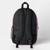 Sac À Dos Imprimé rose et noir damassé (Verso)