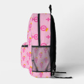 Sac À Dos Imprimé Rose Féministe (Droite)