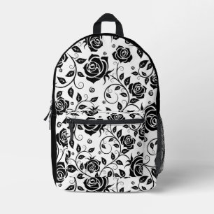 Sac À Dos Imprimé Rose noir