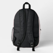 Sac À Dos Imprimé Rose pâle | Logo Professionnel (Verso)