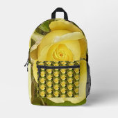 Sac À Dos Imprimé Rosebud jaune (Recto)