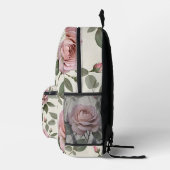 Sac À Dos Imprimé Roses anglaises classiques dans des teintes douces (Droite)