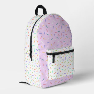 Sac À Dos Imprimé Roses colorées confetti rose et blanc mignon