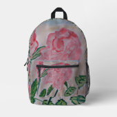 Sac À Dos Imprimé Roses d'été Abstraits (Recto)