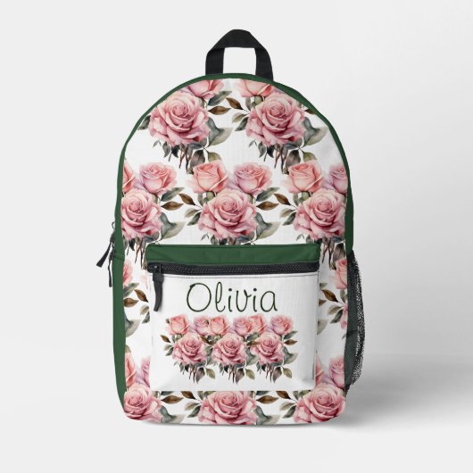 Sac À Dos Imprimé Roses roses roses chic (Recto)