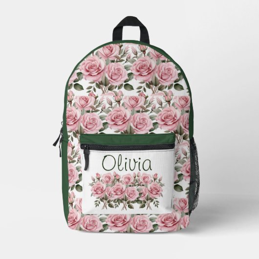 Sac À Dos Imprimé Roses roses roses chic (Recto)