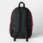 Sac À Dos Imprimé Roses Rouges Je t'aime Nom (Verso)