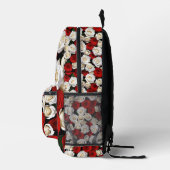 Sac À Dos Imprimé RosesRougesEtBlanches (Droite)