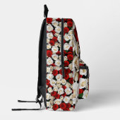 Sac À Dos Imprimé RosesRougesEtBlanches (Gauche)