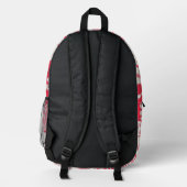 Sac À Dos Imprimé Rouge (Verso)