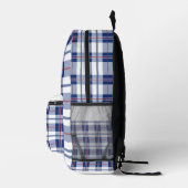 Sac À Dos Imprimé Rouge, blanc et bleu (Droite)