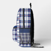 Sac À Dos Imprimé Rouge, blanc et bleu (Droite)