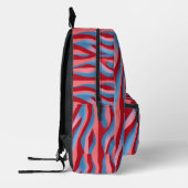 Sac À Dos Imprimé Rouge/Bleu Moderne (Gauche)