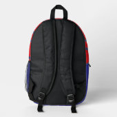 Sac À Dos Imprimé Rouge et bleu (Verso)