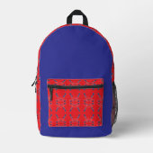 Sac À Dos Imprimé Rouge et bleu (Recto)