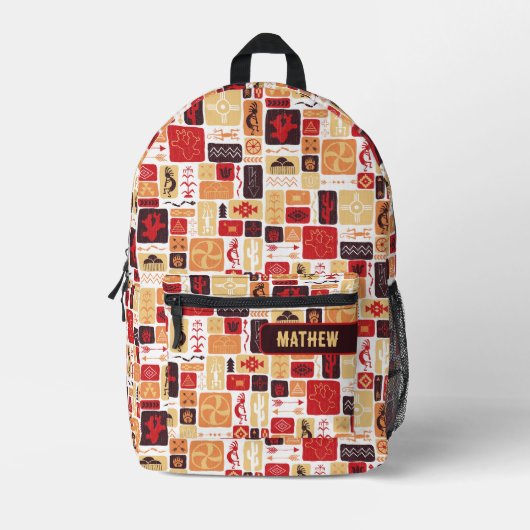 Sac À Dos Imprimé Rouge sud-ouest (Recto)