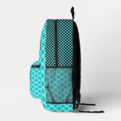Sac À Dos Imprimé Ruban bleu clair / Turquoise de trèfle par Kenneth (Droite)