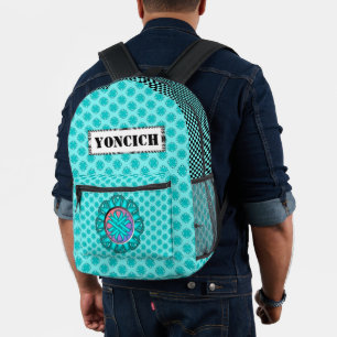 Sac À Dos Imprimé Ruban bleu clair / Turquoise de trèfle par Kenneth