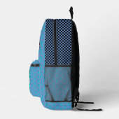 Sac À Dos Imprimé Ruban bleu clair/Turquoise standard par Kenneth Yo (Droite)