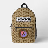 Sac À Dos Imprimé Ruban Brown standard par Kenneth Yoncich (Recto)