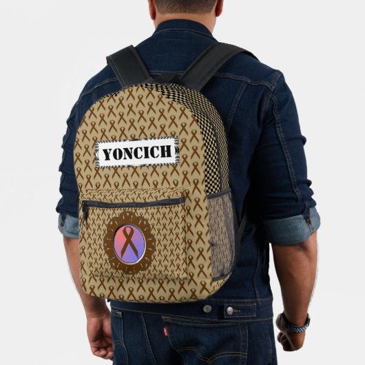 Sac À Dos Imprimé Ruban Brown standard par Kenneth Yoncich (Insitu (Modèle))