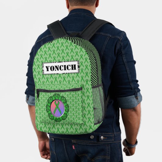 Sac À Dos Imprimé Ruban Green Standard par Kenneth Yoncich (Insitu (Modèle))