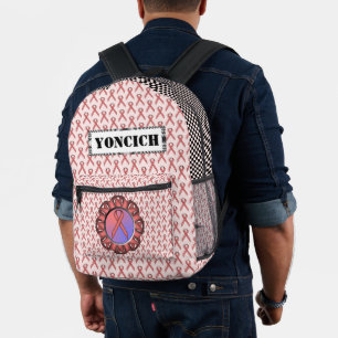 Sac À Dos Imprimé Ruban rose standard par Kenneth Yoncich