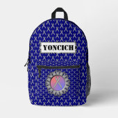 Sac À Dos Imprimé Ruban standard gris par Kenneth Yoncich (Recto)
