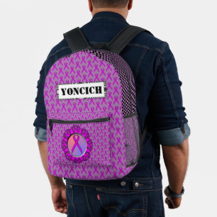 Sac À Dos Imprimé Ruban standard violet par Kenneth Yoncich