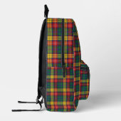 Sac À Dos Imprimé Russe Plaid Rouge Jaune Vert Buchanan Tartan (Gauche)
