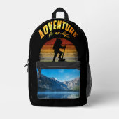 Sac À Dos Imprimé Rustic Adventure Nature Randonnée (Recto)