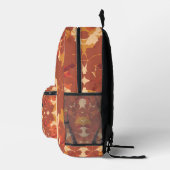 Sac À Dos Imprimé Rustique moderne Feuilles mélangés 4 (Droite)