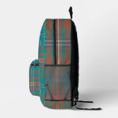 Sac À Dos Imprimé Rustique Plaid Orange Wilson Tartan (Droite)