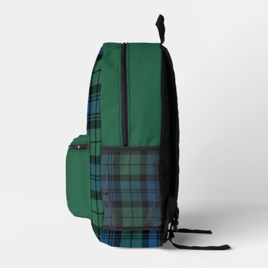 Sac À Dos Imprimé Rustique Plaid Personnalisé Campbell Tartan (Droite)