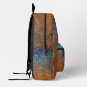 Sac À Dos Imprimé Rusty, Verdigris, Grunge Steampunk Personnalisé (Gauche)