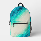 Sac À Dos Imprimé Sable de mer brillant peint moderne à motifs (Recto)